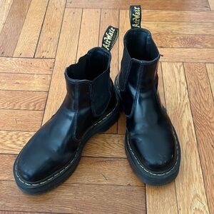 Dr. marten black platform boots